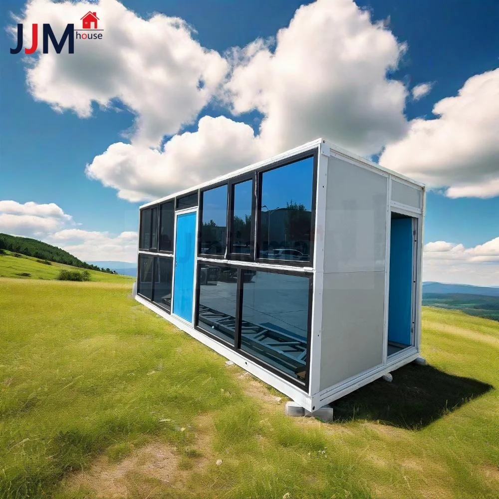Customized 20ft Quickly Installation Z Folding Container House Prefab Foldable Tiny House Mobile Temporary Dormitory Contain