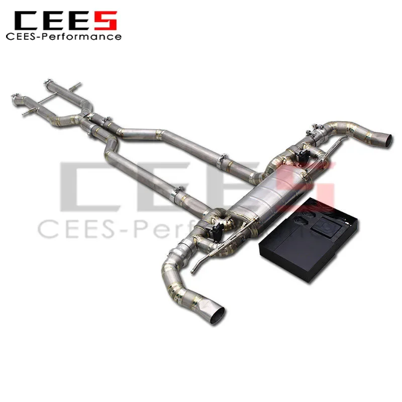 

Выхлопные трубы CEES Catback для Mercedes-Benz GLS63 AMG W166 5.5T 2015-2019 гоночный высокопроизводительный глушитель с клапаном