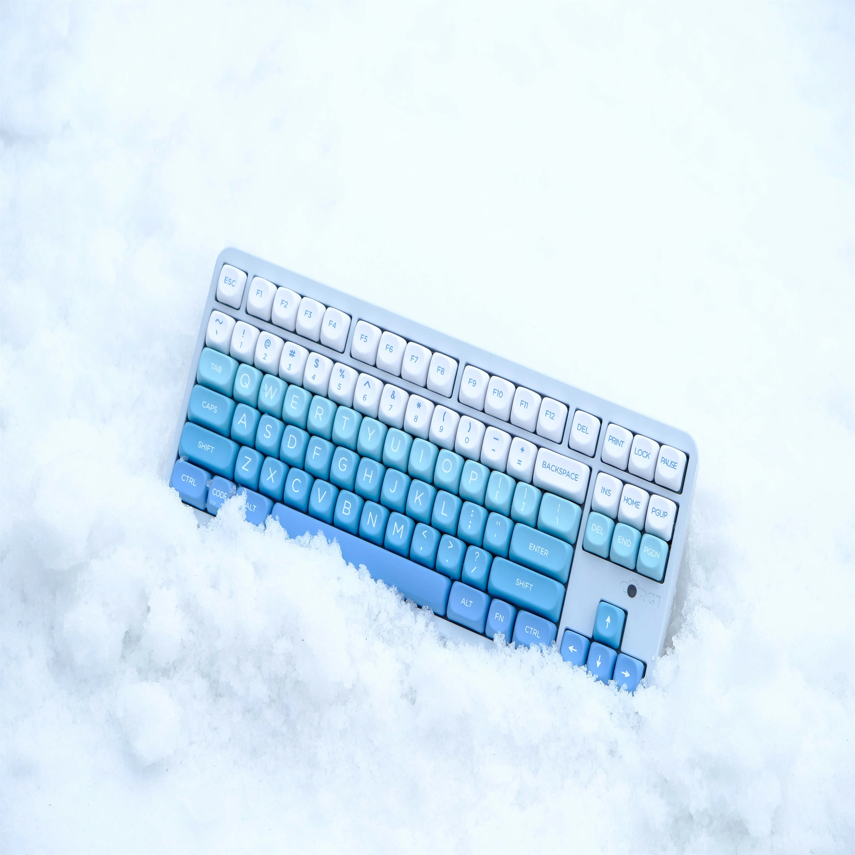 GMK Falling snow Keycap 126 Keys PBT Keycaps MOA Profile DYE-SUB Customized Keycaps For Mechanical Keyboard