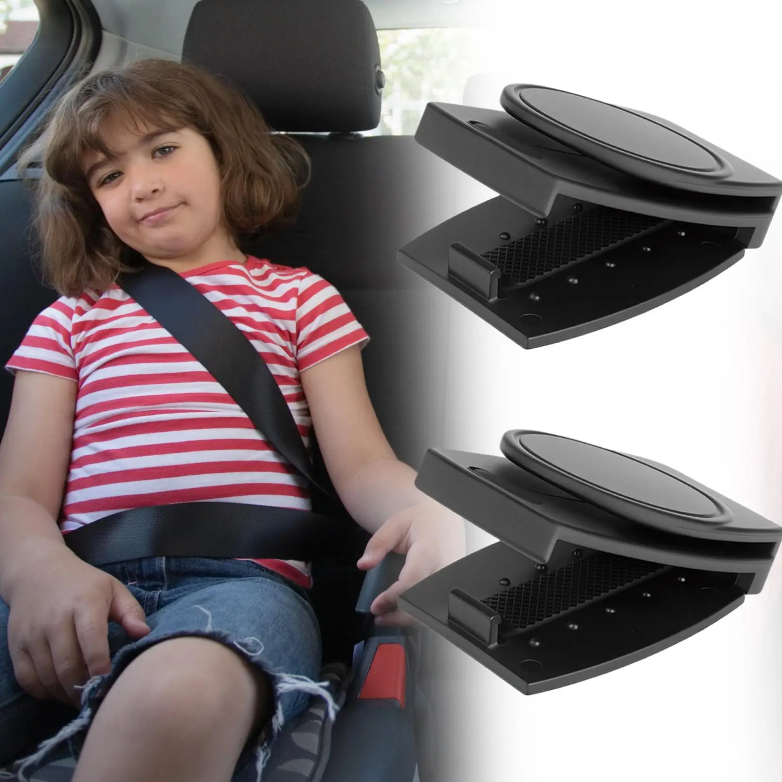 

Car Seat Belt Clip 2 Pieces Shoulder Strap Positioner Seat Belt Positioner Relieves Neck Pressure Clip For Car Trucks Vehicle