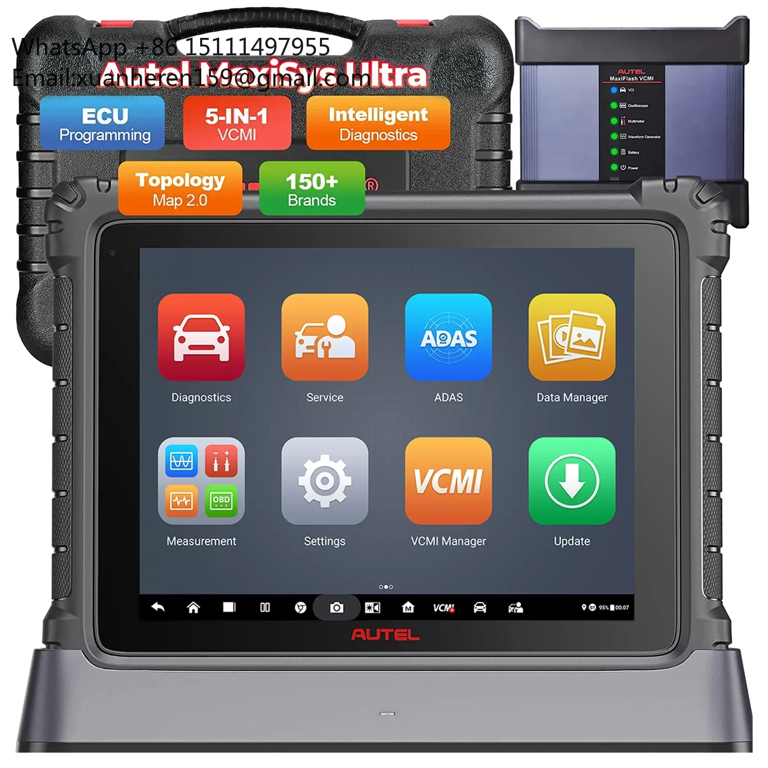 Autel Maxisys Ultra OB2 OBD2 40+ Full Service ECU Programming Intelligent Auto Diagnostic Tool Scanner With 5-in-1 VCMI