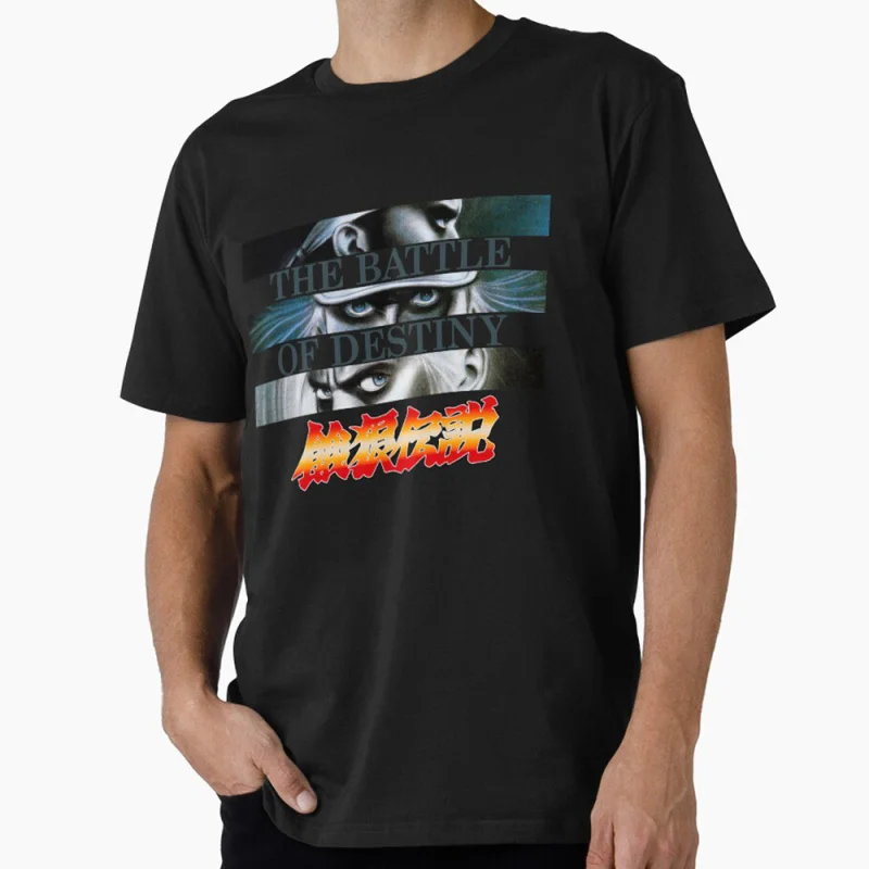 

Fatal Fury The Battle of Destiny Retro Combat Gift t shirt Arcade game Graphic Tee 100% cotton Y2K Clothes All size Tops S-6XL