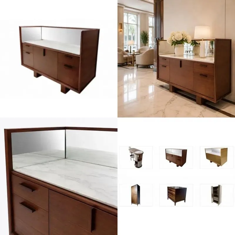 Modern Solid Wood Large Capacity Lockers Eco Friendly Durable Hotel Cabinets