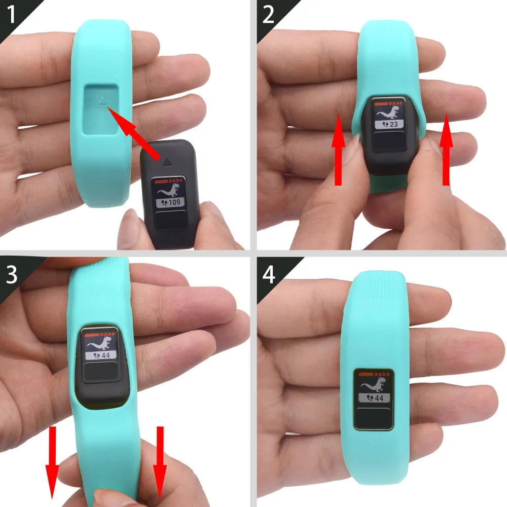 Cinturino da polso sportivo di grandi/piccole dimensioni per Garmin Vivofit JR Band sostituzione cinturino in Silicone morbido e per cinturino Garmin Vivofit 3