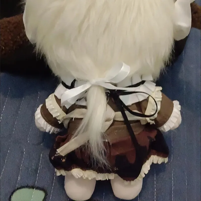 20 センチメートルウサギ耳メイド衣装 20 センチメートルアイドル綿人形エプロンドレスロリータ衣装綿人形の服 DIY 人形アクセサリー