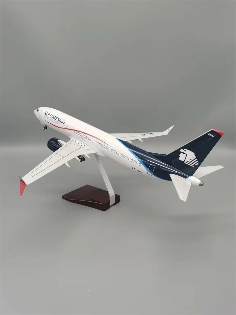 1/142 Scale Model Airplane Mexican Airlines Boeing 737MAX  AEROMEXICO Aircraft Diecast Resin Plane Model Toy Collection Display