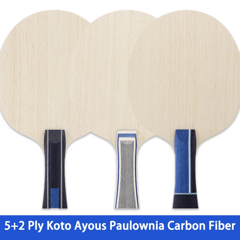 

Углепластиковое основание для настольного тенниса Koto Ayous Paulownia 5+2, профессиональная ракетка для быстрой атаки