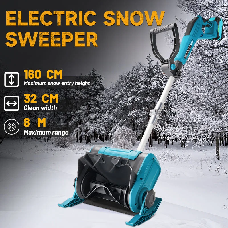 Customizable Home Use Cordless Electric Snow Shovel Battery Operated  Plow Efficient Snow Removal Machines