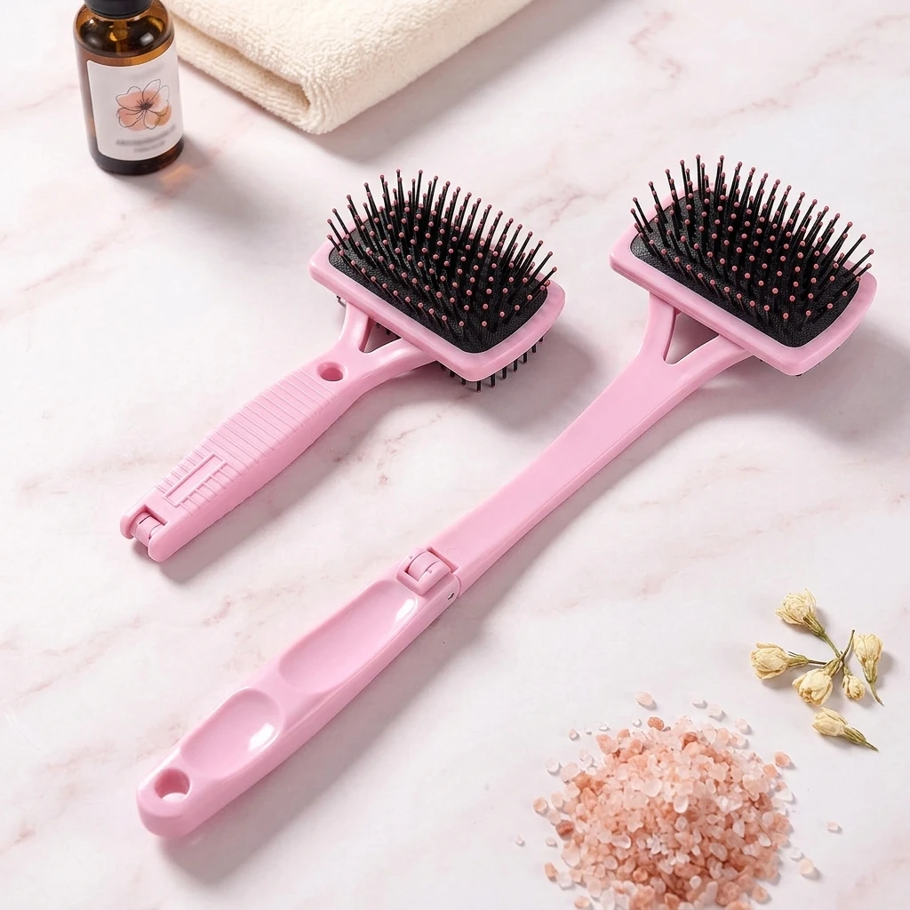 

Foldable Back Scratcher with Air Cushion Massager Brush Head for Men and Women Bathroom Relaxation massage tools