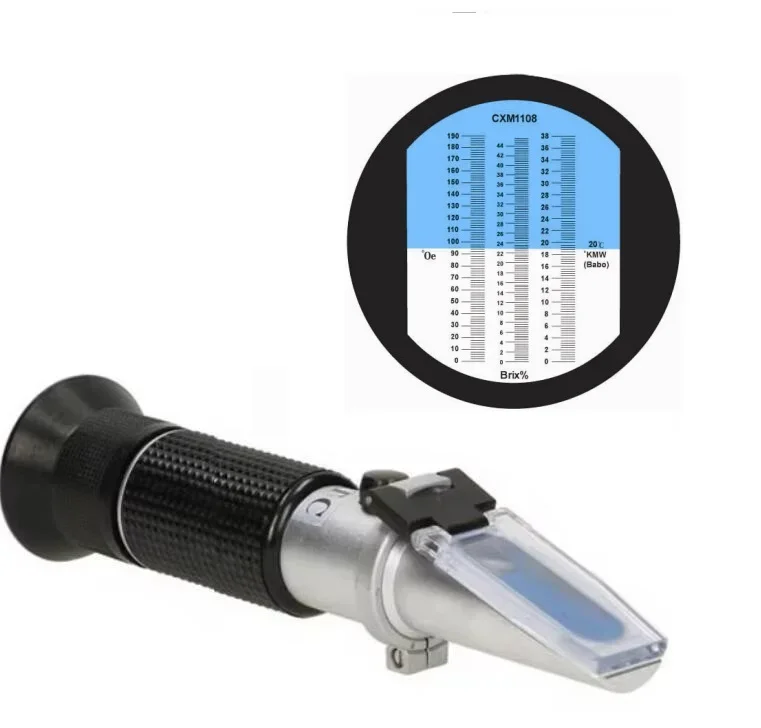 Handheld 0-100% Salinity Aquarium ATC Refractometer 1.000-1.070 Density Salinity Seawater Salinometer for Aquarium