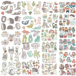 Cute Cartoon animals Thermal Transfers Decals Patch Heat Transfer printing Stickers on Clothes Iron-on Transfers