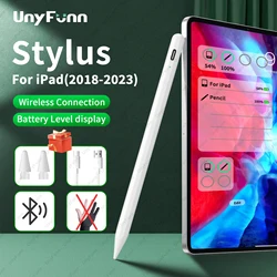 Wireless Stylus Pen for iPad with Power Display Palm Rejection Active Pencil Substitutes for Apple Pencil for iPad (2018-2024)