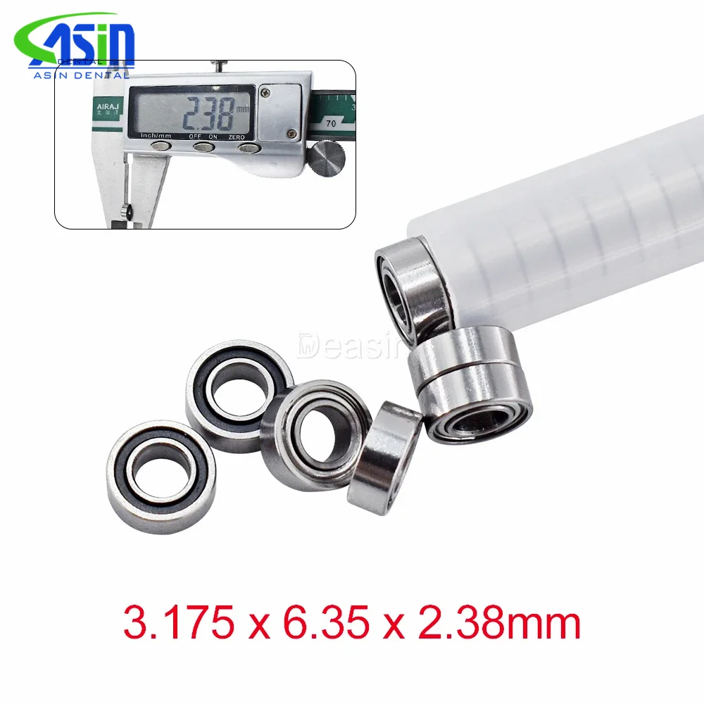 

High Quality 10pc SR144 high speed handpiece ceramic bearings ns* tosi coxo compatible Dental Bearings 3.175*6.35*2.381 mm ASIN