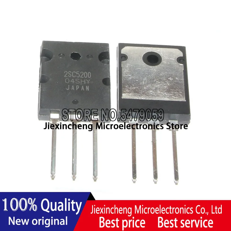 10PCS 2SA1943 2SC5200 A1943 C5200 TO-3PL เครื่องขยายเสียงหลอดคุณภาพดี