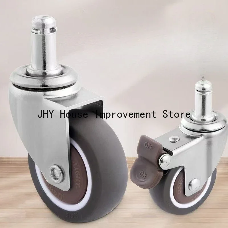 

Thick Rubber Office Desk Chair Wheels Casters for Office And Desk Chairs Universal Smooth Casters for Chair Replacements
