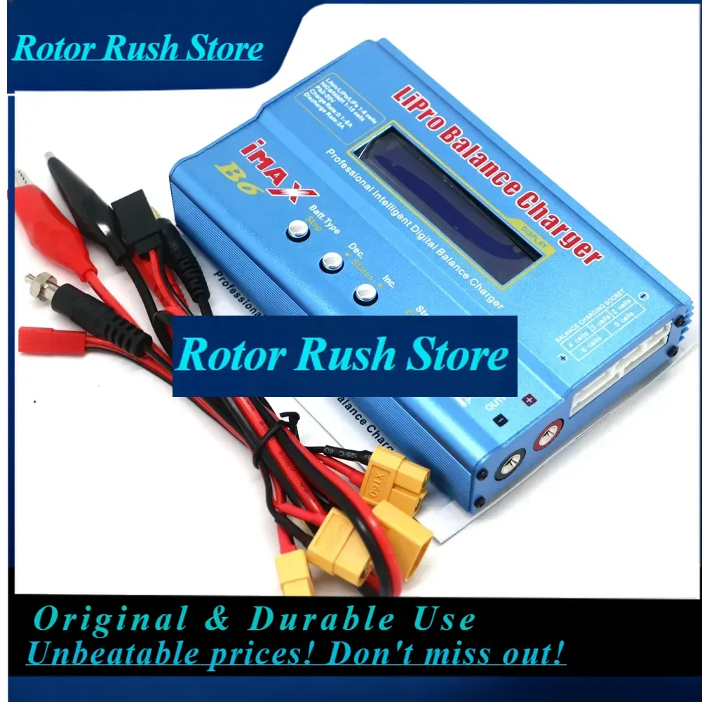 RoRuSIMAX B6 80W Charger Multi-function Professional Intelligent 1-6 Cells XT60 LiPo Battery Balance Charger For RC FPV Quadcopt