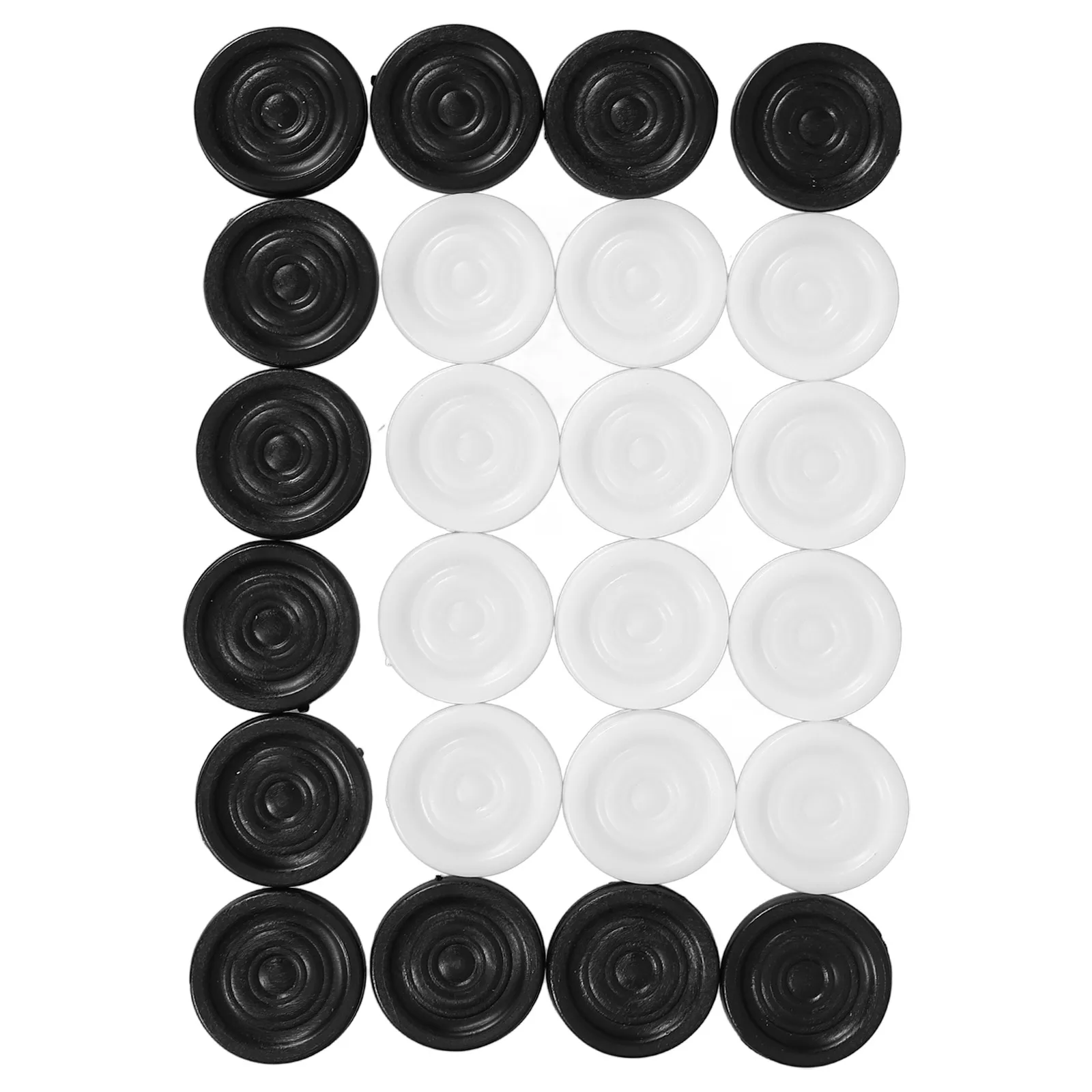 

Plastic Chess Accessories 28mm Black White Checkers Pieces Replacement Portable Game Child Board Game Pieces Chess