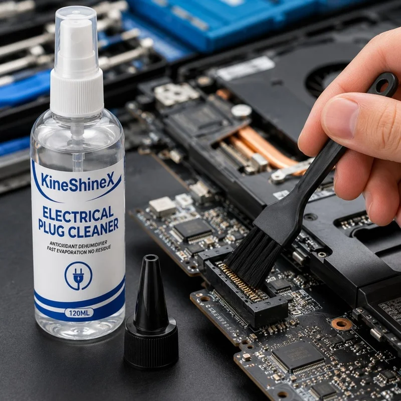 120ml Electronic Contact Cleaner Spray Fast Drying No Residue Degreaser for Car Plugs Connectors PCB Circuit Boards Deoxidizer - view 3