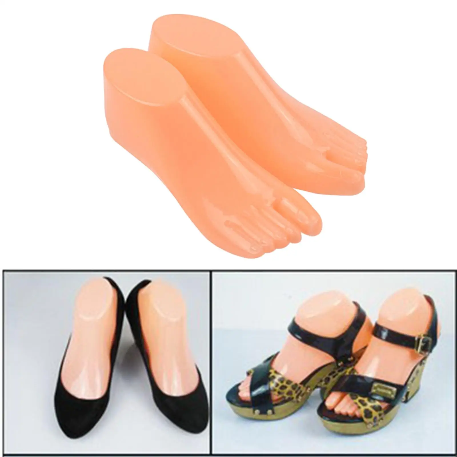 1 Pair Mannequin Modeling Feet Sandal Display Art Sketch DIY Supplies for Socks Shoes Chains Model Display Stand