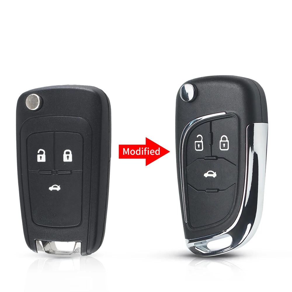 KEYYOU For Chevrolet Lova Aveo Cruze Modified Remote Car Key Shell 2/3/4/5 Buttons For Opel Vauxhall Insignia Astra Mokka Buick