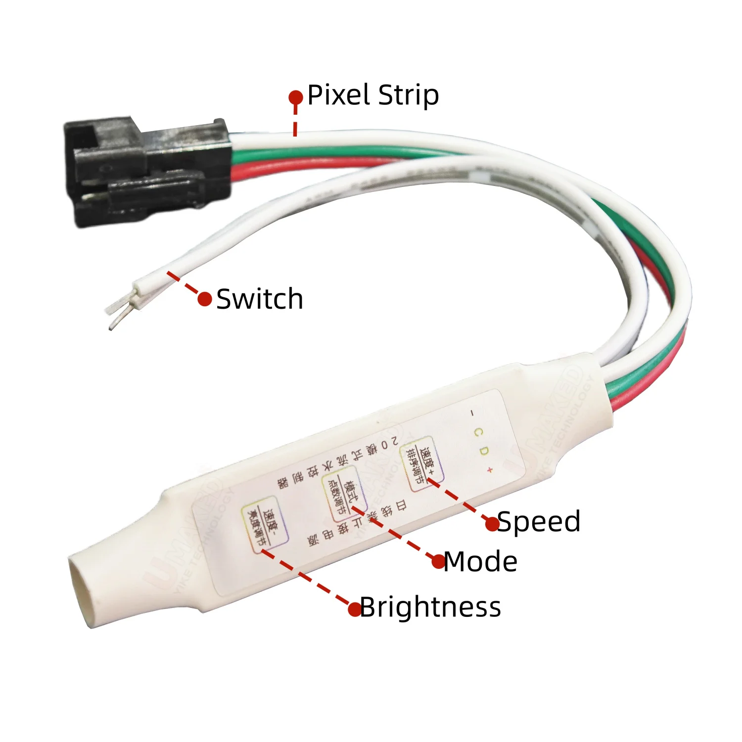 2pcs Mini 3Keys Single Color LED Controller WS2811 Flowing Water Wireless Switch Panel Dimmers COB 2835 5050 Led Strips DC5V-24V