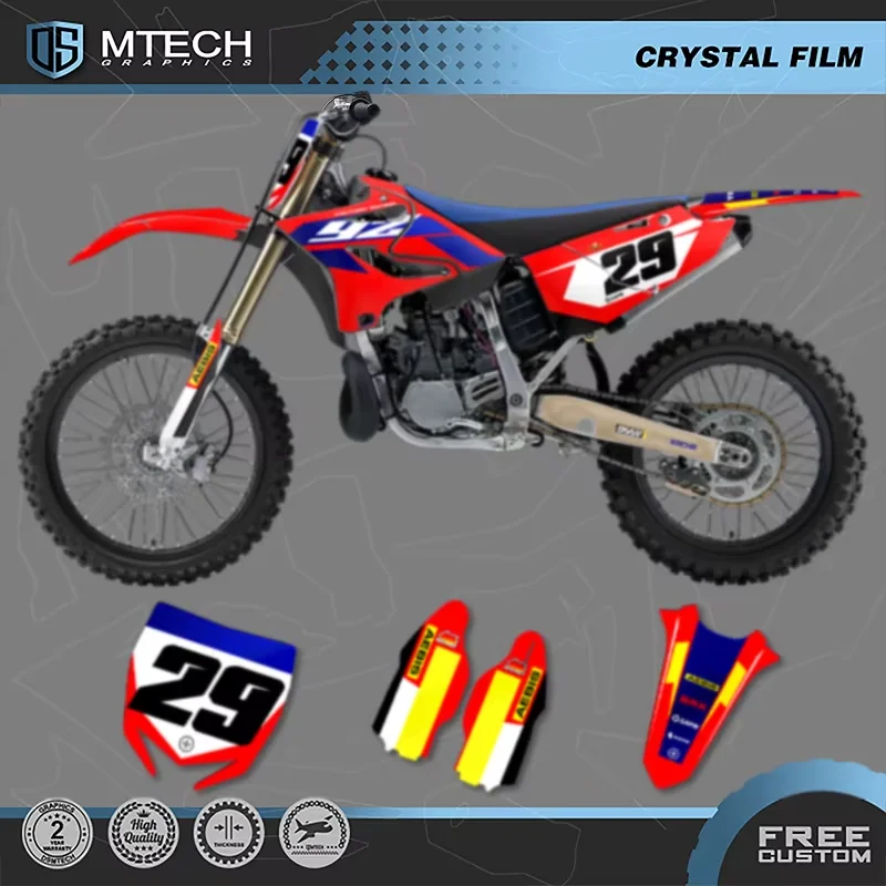 

DSMTECH Motorcycle Graphics Decals Stickers kits For YAMAHA YZ125 YZ250 YZ 125 250 2015-2021 YZ250X 2016-2021 005