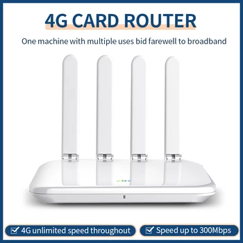 Roteador WiFi 4G 300Mbps para antenas de cartão SIM doméstico 300M Ethernet WAN LAN 4g Modem 32 usuário com B8 B20 B28