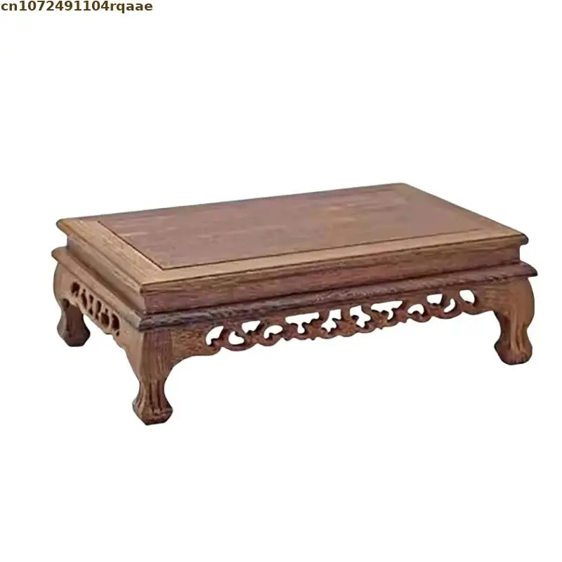 Drewniany miniaturowy stół Rzemiosło Bonsai Półki na rośliny Figurki Stojak na wazon Doniczka Stół do sortowania Stojąca podstawa na kwiaty