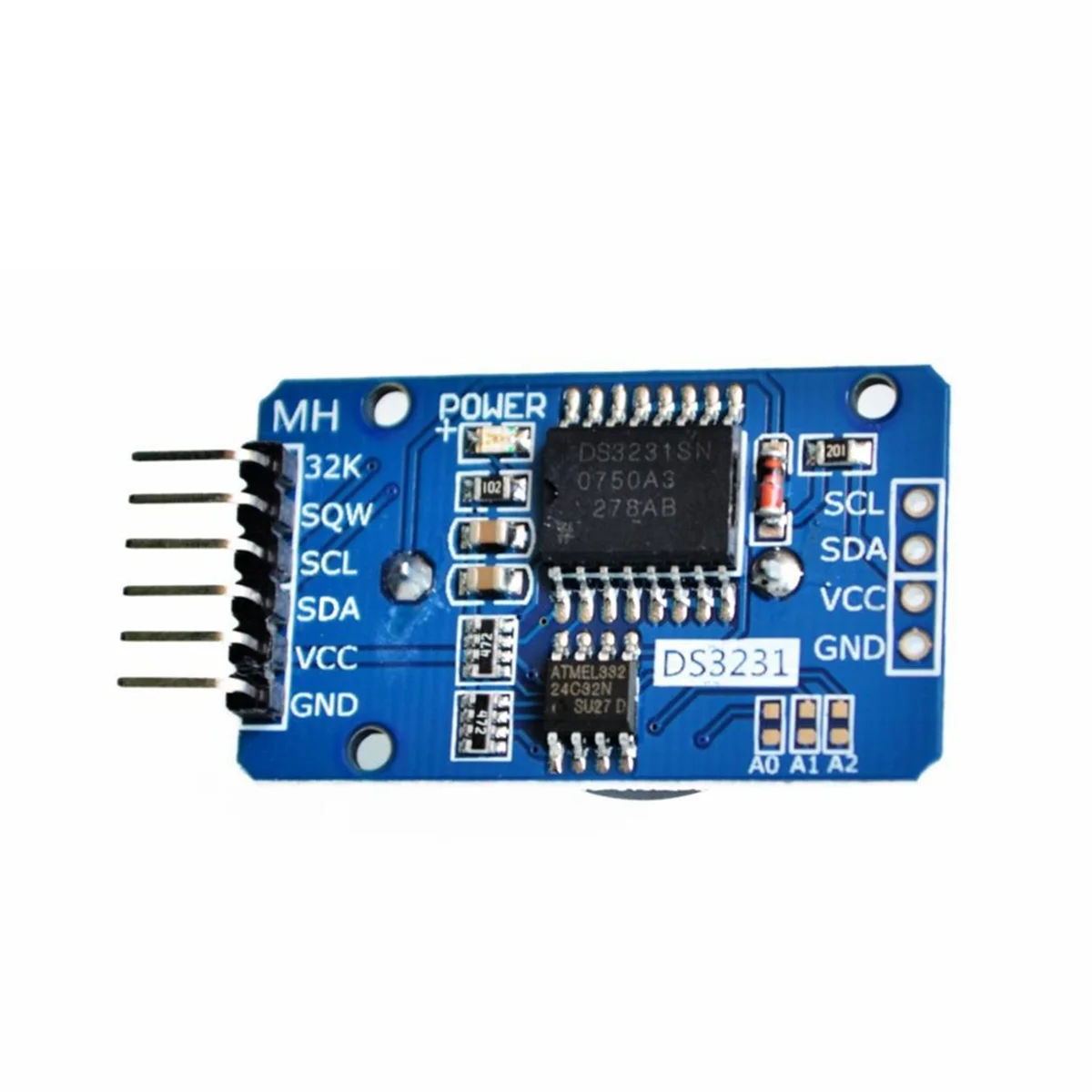 DS3231 AT24C32 IIC Module Precision Clock Module Memory 3.3V/5V Temperature Sensor Portable Module