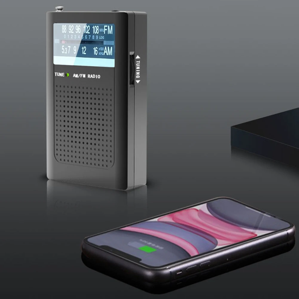 راديو بطارية AM FM أجهزة الجيب ثنائية القناة ستيريو مدمج هوائي راديو لتحديد القناة اليدوية لهدايا المسنين