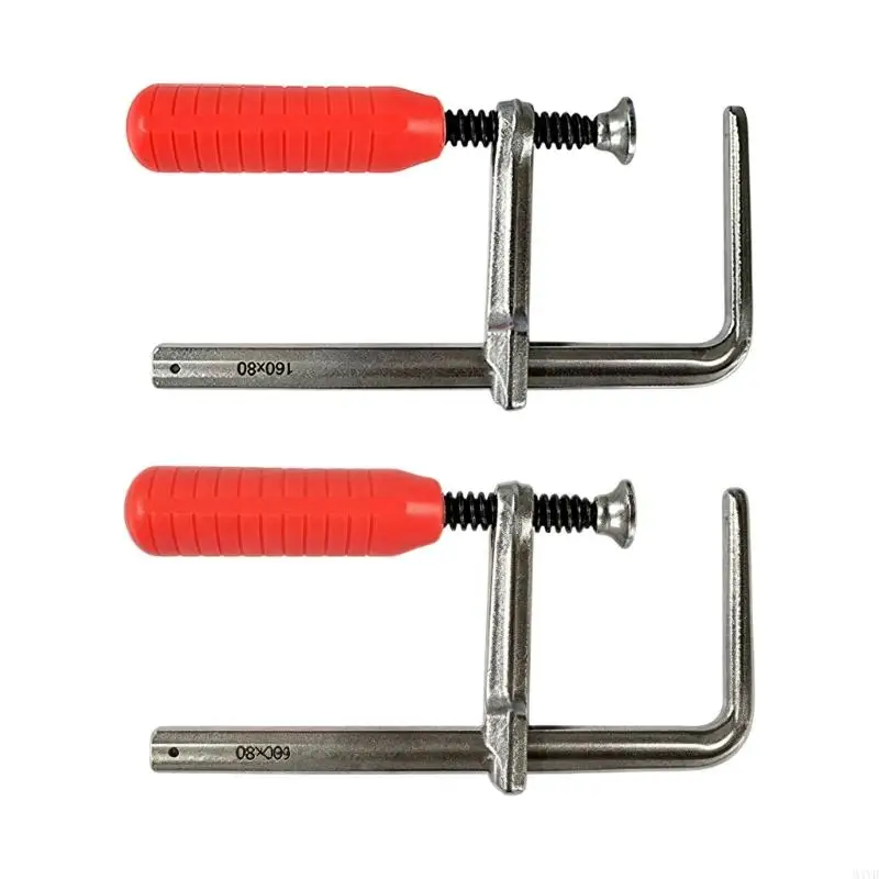 High Strength F Clamp For Woodworking With 160mm Jaw Opening And 80mm Throat Depth High Carbon Steel For Safe Holding M4YD