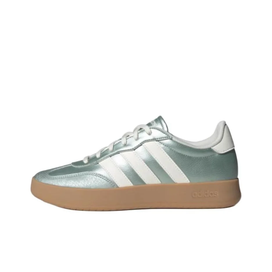 Adidas BARREDA Slip Resistant Abrasion Resistant Low top Skateboard Shoes Unisex Green JQ6663