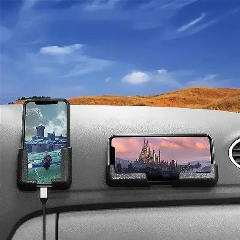 Neue verstellbare Handyhalterung, multifunktionale Handyhalterung, selbstklebend, zur Montage am Armaturenbrett im Auto, geeignet für Rücksitz und Zuhause_voghion.com
