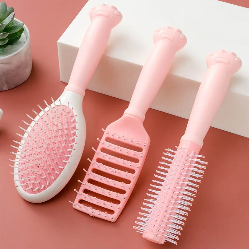 

3pcs hair brush set, anti-static massage oval comb, hair removal brush round hair brush vent hair brush, hair removal brush for