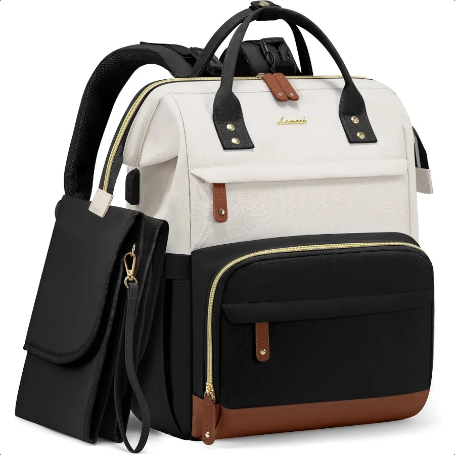 

LOVEVOOK Сумка для подгузников Рюкзак Детская сумка со станцией для пеленания Большой рюкзак для подгузников для мамы и папы Водонепроницаемая сумка для мамы для мальчика и