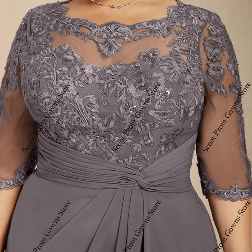 Vestidos De talla grande para madre De novia, vestidos De fiesta De boda De manga 3/4 para mujer, novedad De verano 2021, bata De playa De gasa