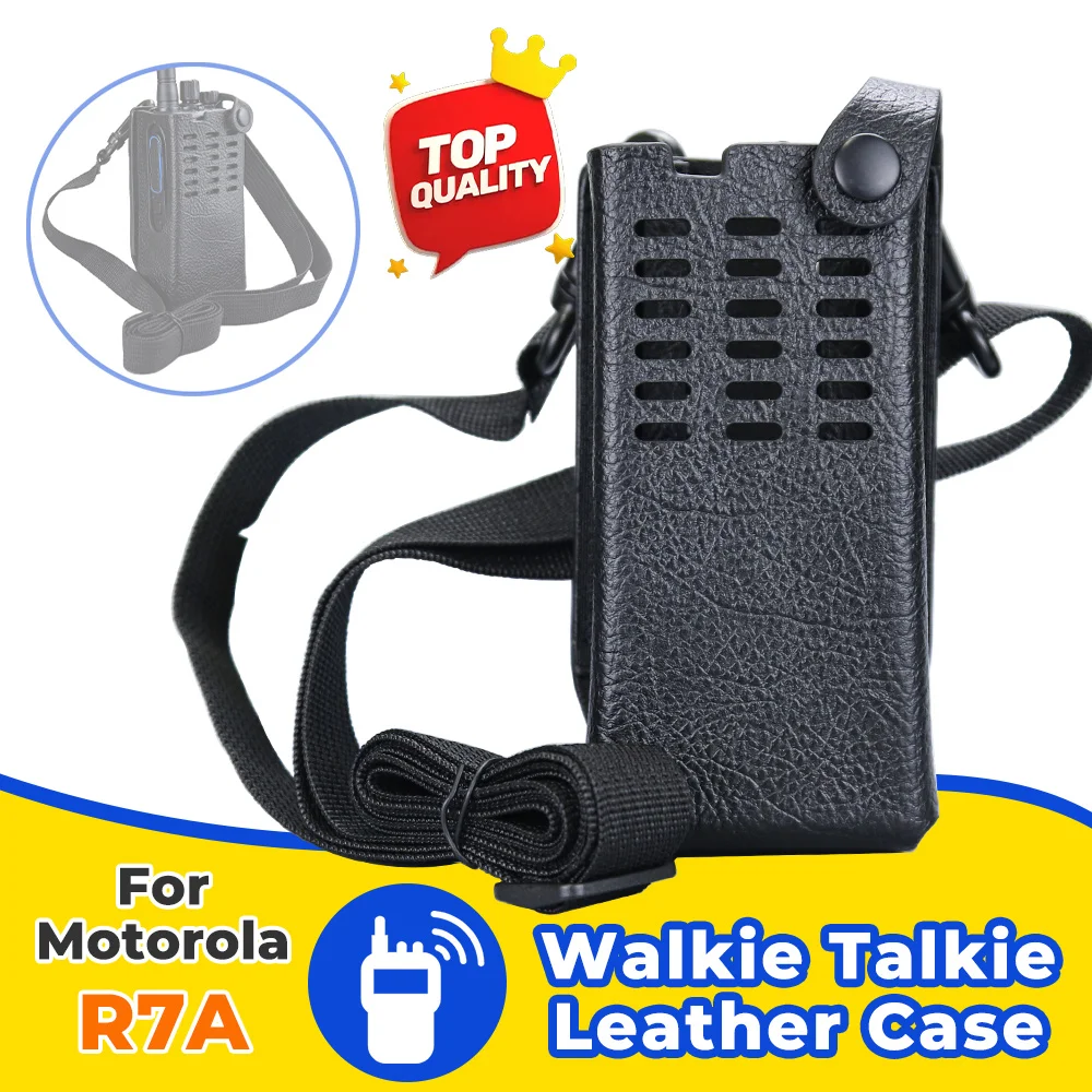 

Жесткий кожаный чехол с 3-мя фиксированными петлями для ремня для модели без дисплея Motorola R7A R7 MOTOTRBO ™ Двусторонние радиостанции R7A PMLN8304A PMLN8302A