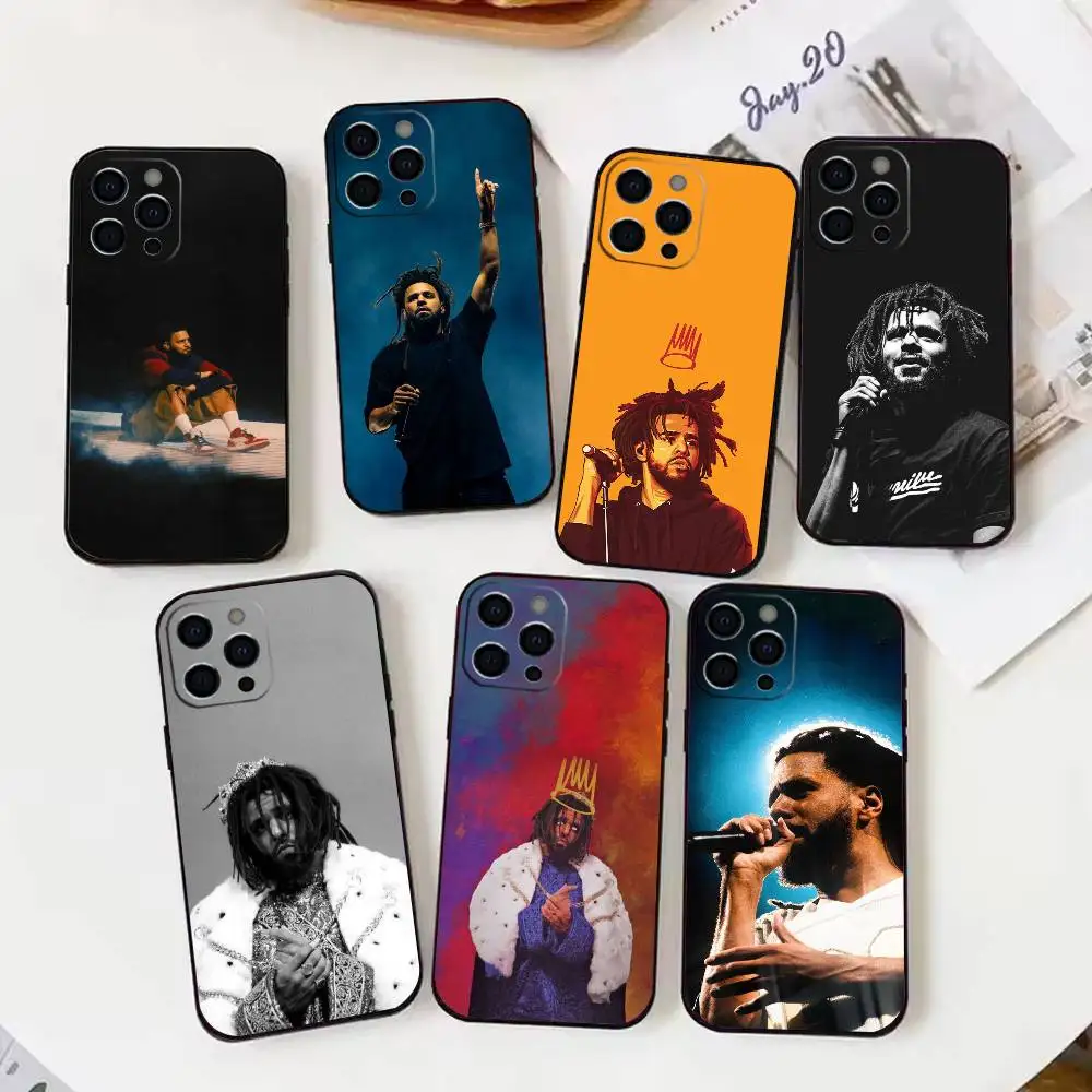 

Pop J.Cole World Phone Case For iPhone17,16,15,14,13,12,11 Plus,Pro Max Soft Black Cover