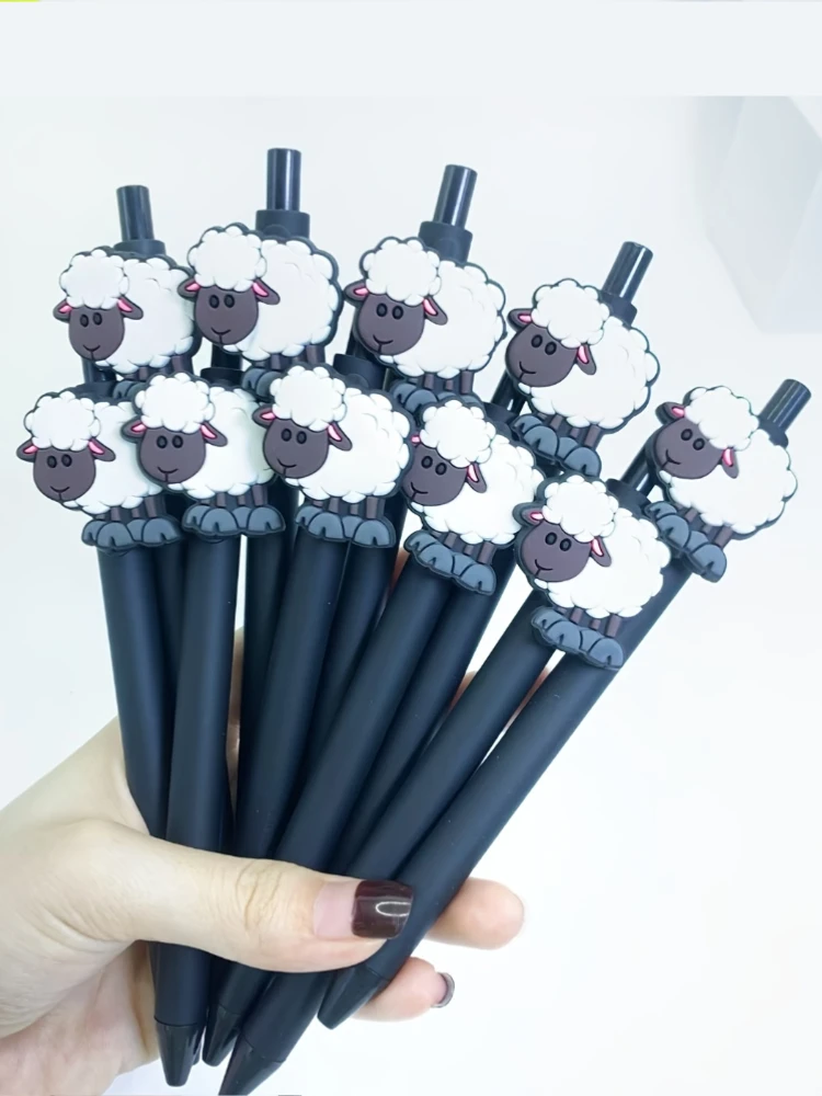 

12 шт., милая нашивка из серии ягненка, ежедневные канцелярские принадлежности, шариковая ручка для студентов