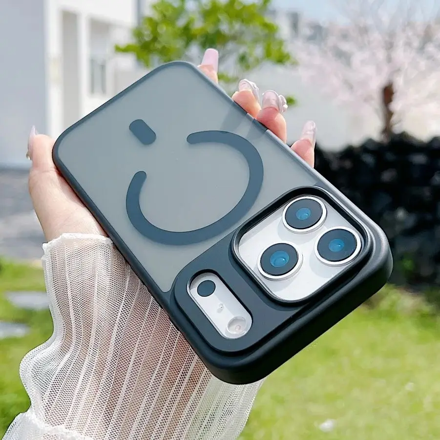 Luxury Matte Non-slip Armor Shockproof Case For iPhone 17 Air 16 E 15 14 13 12 11 Pro Max Magnetic Wireless Charge Magsafe Cover