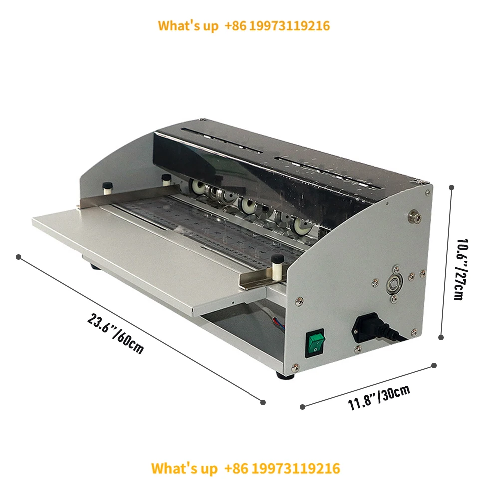 2026 H500 Electric Cards Book Invitations Tickets Creasing Machine Paper Creaser Cutter With Perforating Cutting Function