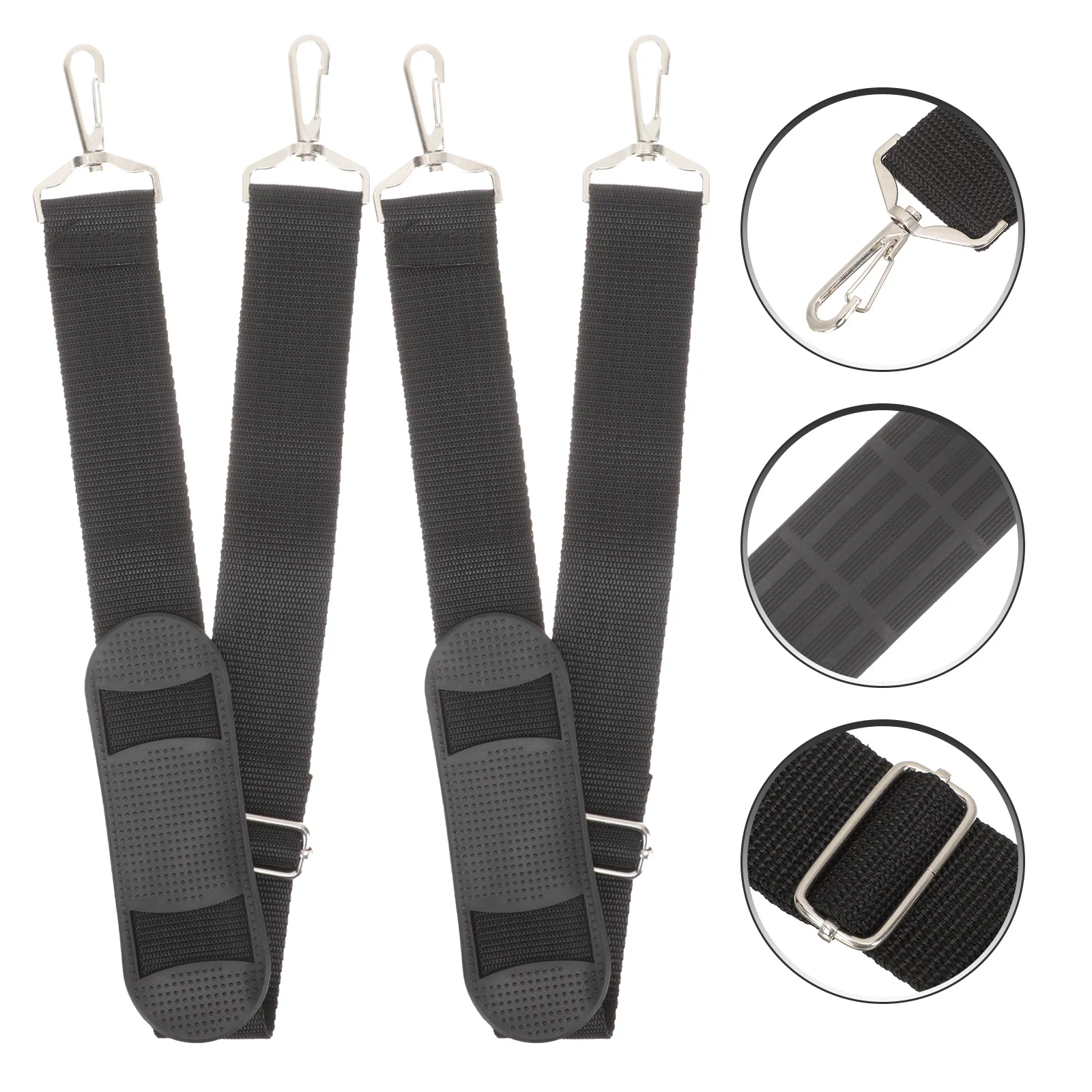 2Pcs Violin Case Strap Padded Shoulder Comfort Adjustable Length Durable Carry Bag Belt for Portable Instrument Storage