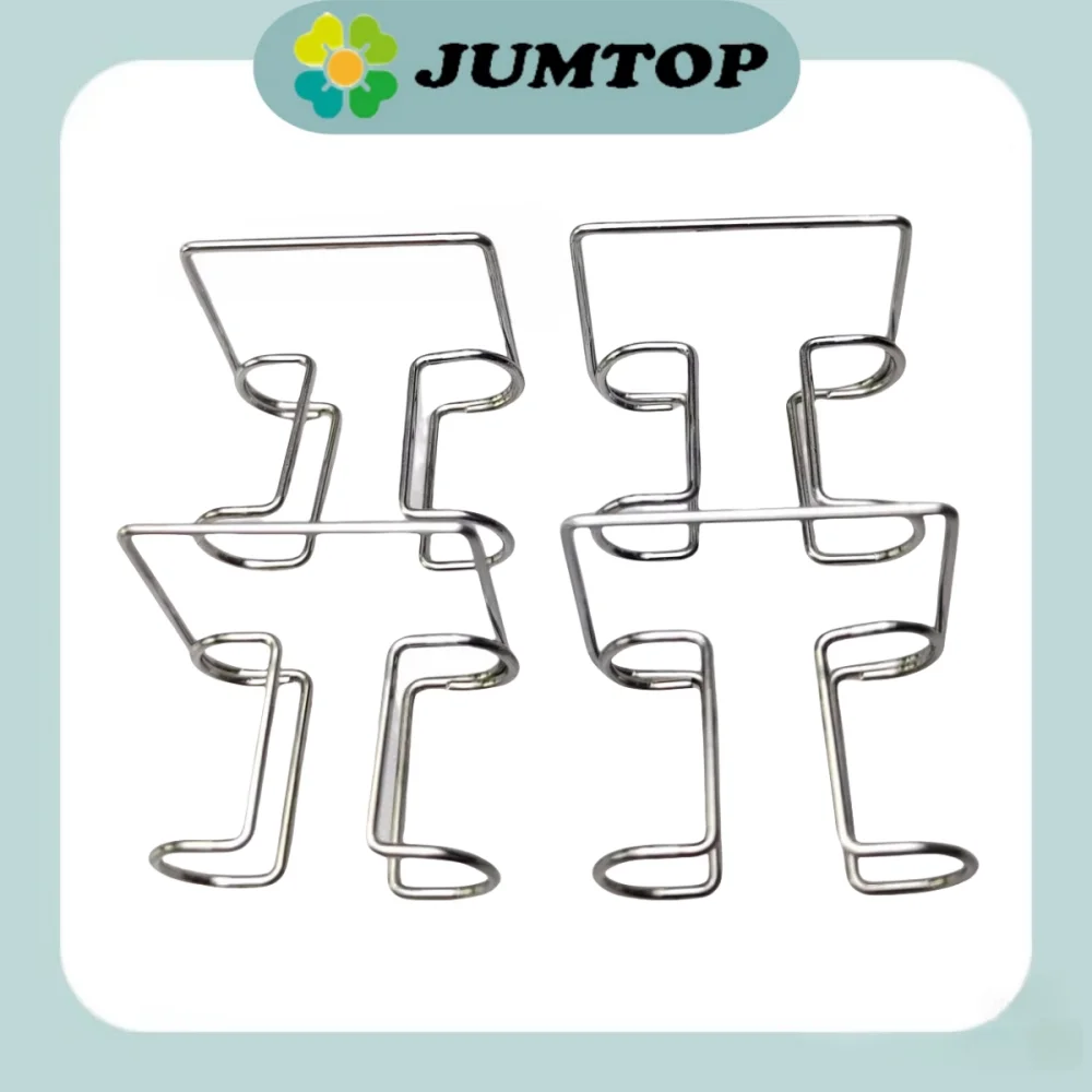 

4PCS Autoclavable Cotton Roll Clips - Stainless Steel Dental Roll Holders for Clinic & Lab Use