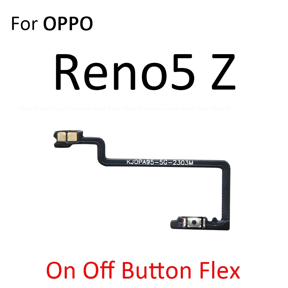 Power ON OFF Mute Switch Control Key Volume Button Flex Cable For OPPO Reno5 Pro Lite F K Z 5G Replacement Parts