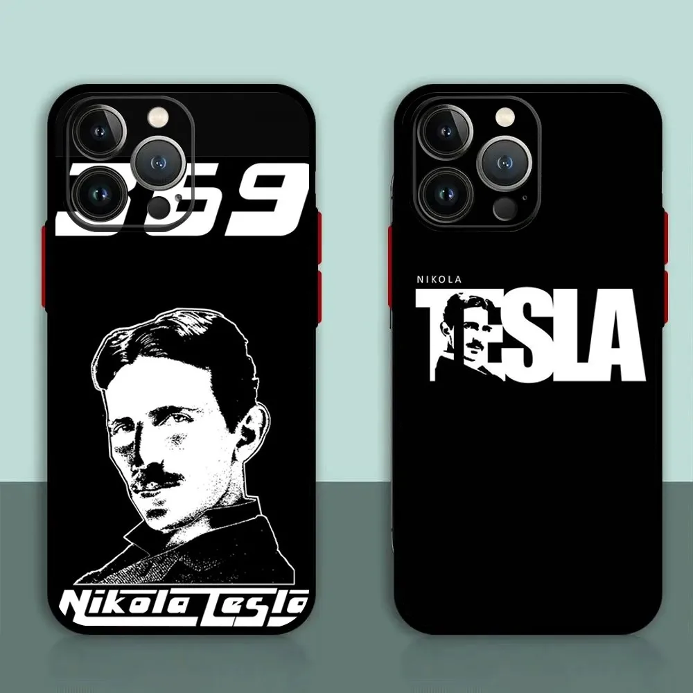 Inventor N-Nikola T-Tesla Phone Case For iPhone 11,12,13,14,15,XS,XR,X,Mini,Pro,Max,Plus Shell