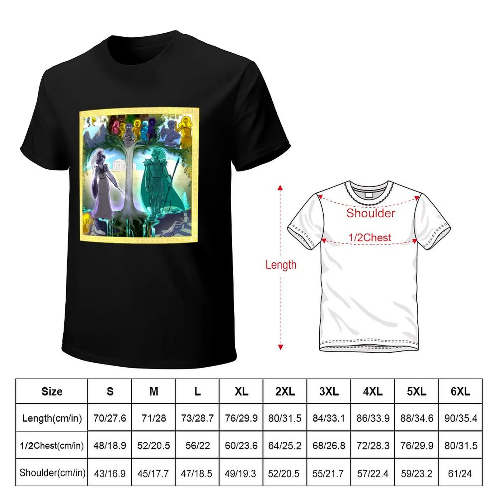 Athena's Tapestry T-Shirt anime stuff anime figures anime clothes blacks fruit of the loom mens t shirts