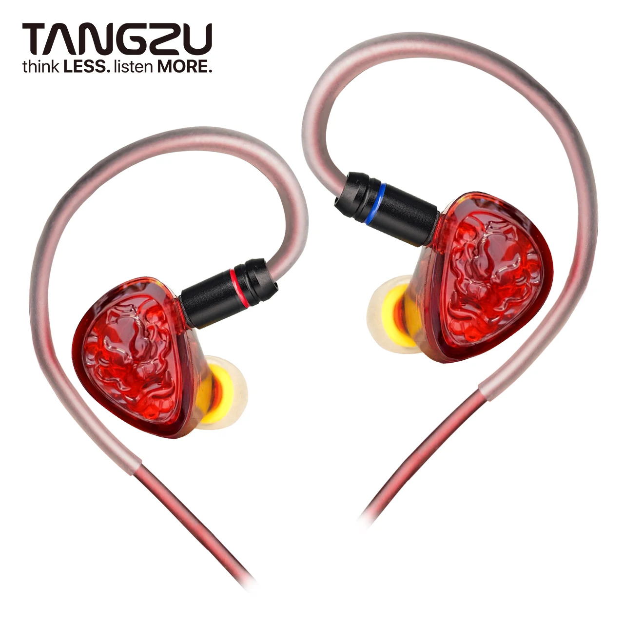 TANGZU WANER 2 レッドライオンベースエディション ダイナミックドライバー インイヤーイヤホン 高品質サウンド 快適な装着感 有線イヤホン