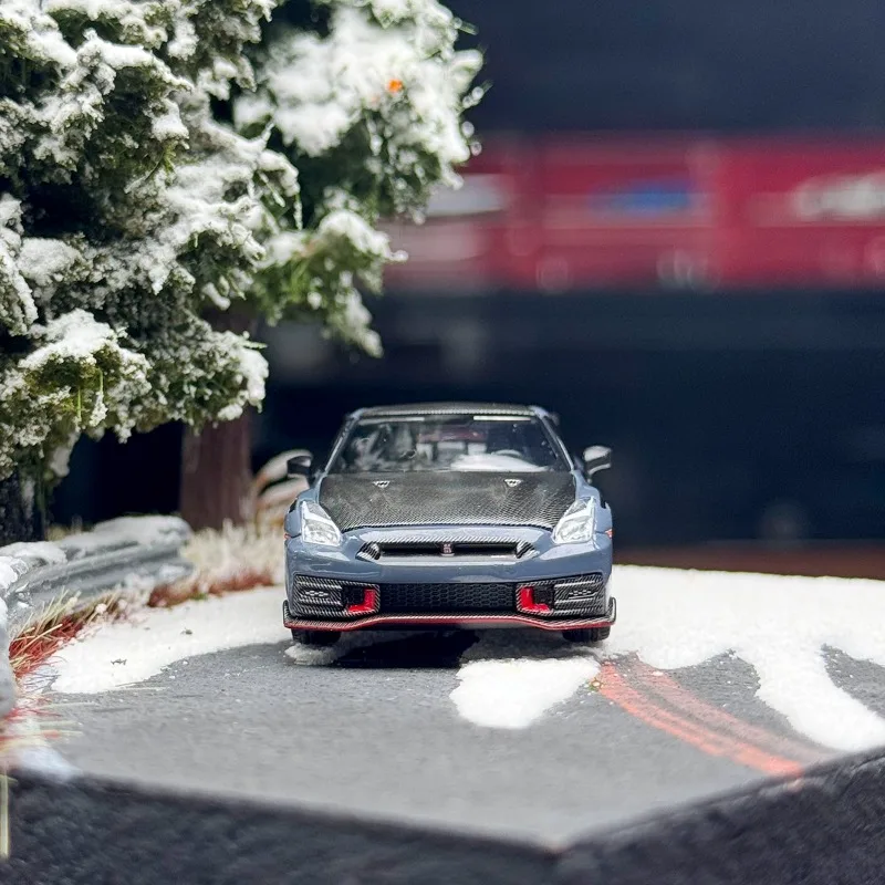 รถของเล่น MINIGT 1/64 รุ่น GT-R R35 ปี 2024 ผลิตจากโลหะผสม แบบหล่อขึ้นรูป ของขวัญ