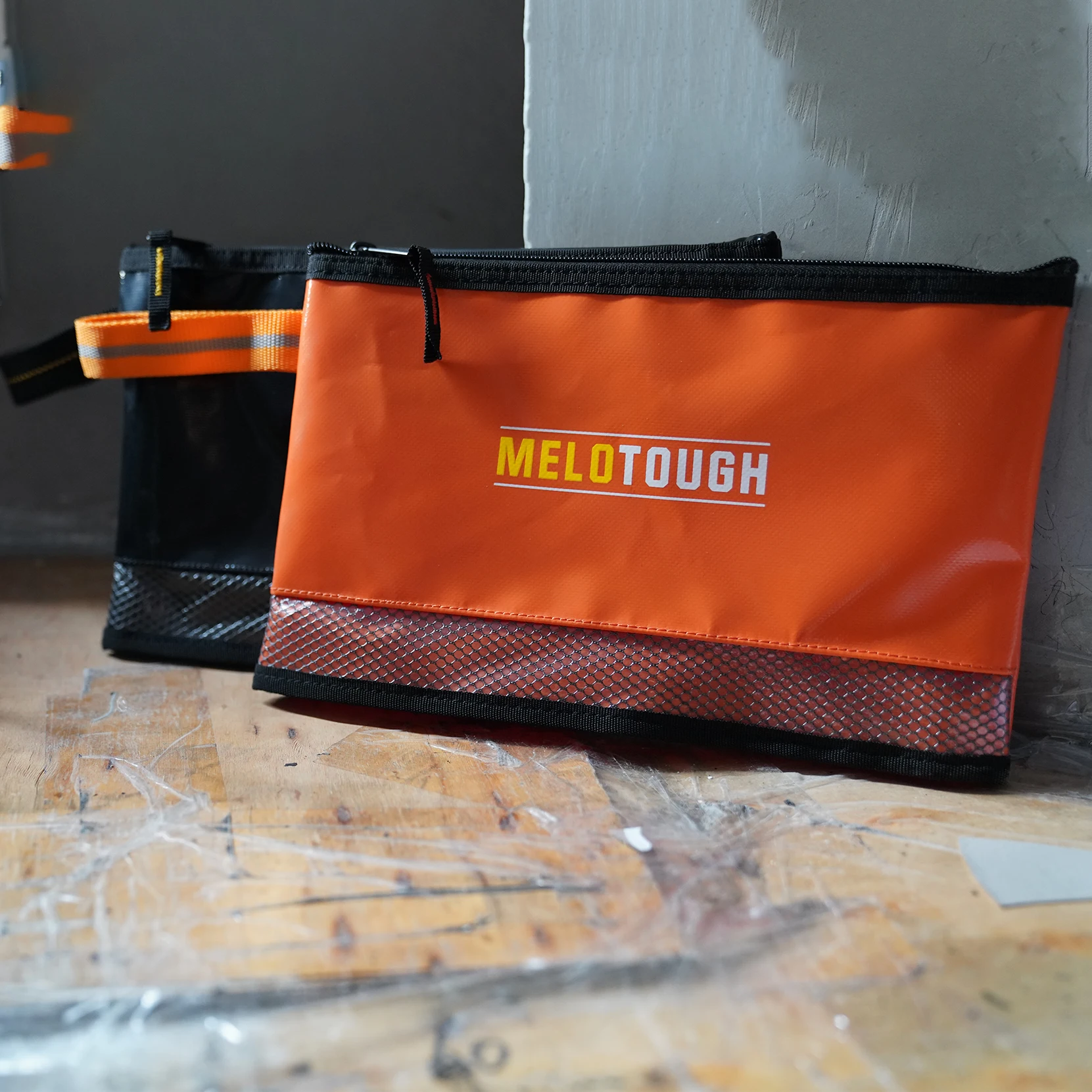 MELOTOUGH-Bolsa de herramientas con cremallera de 12 pulgadas, bolso de herramientas pequeño multiusos, estuche de transporte para almacenamiento de