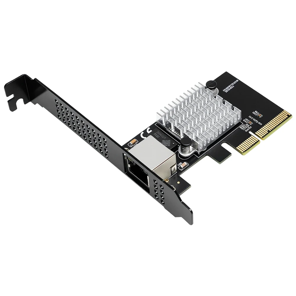 Lekuo PCIe 3.0 X4 naar 1-poorts 10G Ethernet netwerkkaart 10Gbps RJ45 LAN-kaart voor Realtek8127(PXE) Multi-Gigabit netwerksnelheden - afbeelding 2